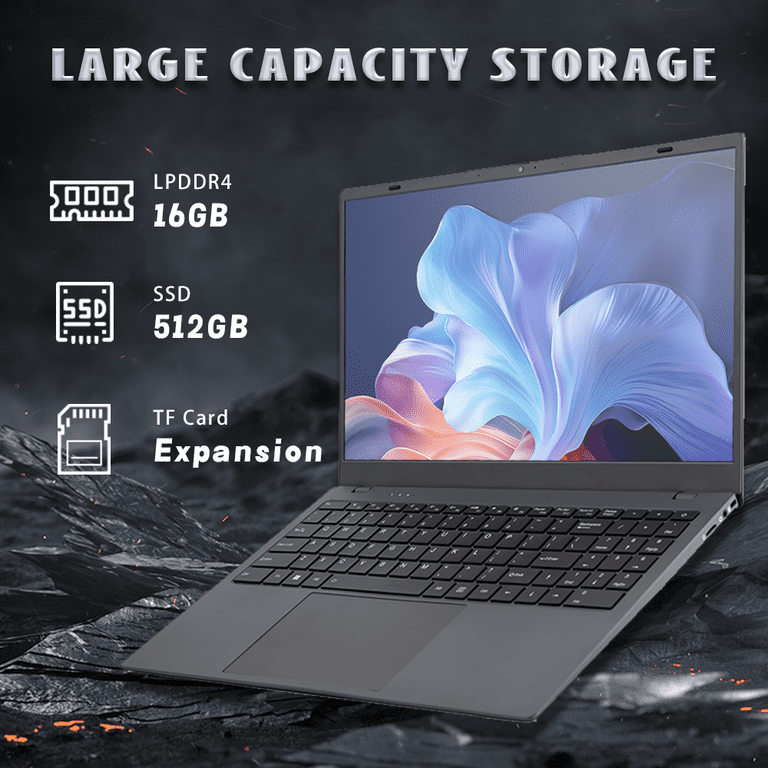 Ningmei NL100P 15.6 Inch Laptop, Intel Celeron N5095, 16GB RAM