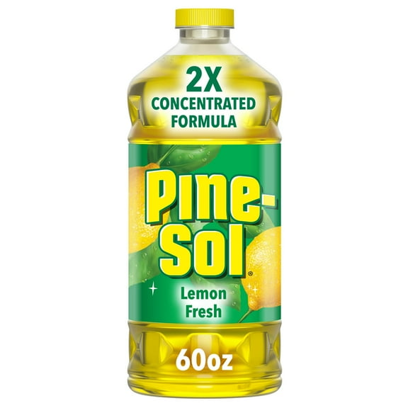 Pine-Sol Multi-Surface Floor Cleaner, Lemon Fresh, 60 Fluid Ounces ( 4 Packs )
