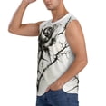 thumbnail image 3 of Balery Black And White Rose Camisetas sin mangas para hombre, absorbe la humedad y protege contra el mal olor.-XX-Large, 3 of 7