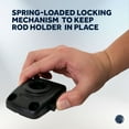 thumbnail image 6 of Five Oceans Rod Holder Mount Base - Deck Mount Base with Spring-Loaded Locking Mechanism, 30-Degree Locking Positions, Marine-Grade UV Stabilized Fiberglass-Reinforced Plastic - FO4744, 6 of 9