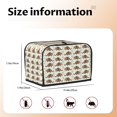 thumbnail image 4 of Toaster Covers 2 Slice, Colorful Armadillos Waterproof Bread Machine Cover Fits for Standard 2 Slice Toasters, Home Decor Toaster Protection with Hanging Rope, 4 of 7