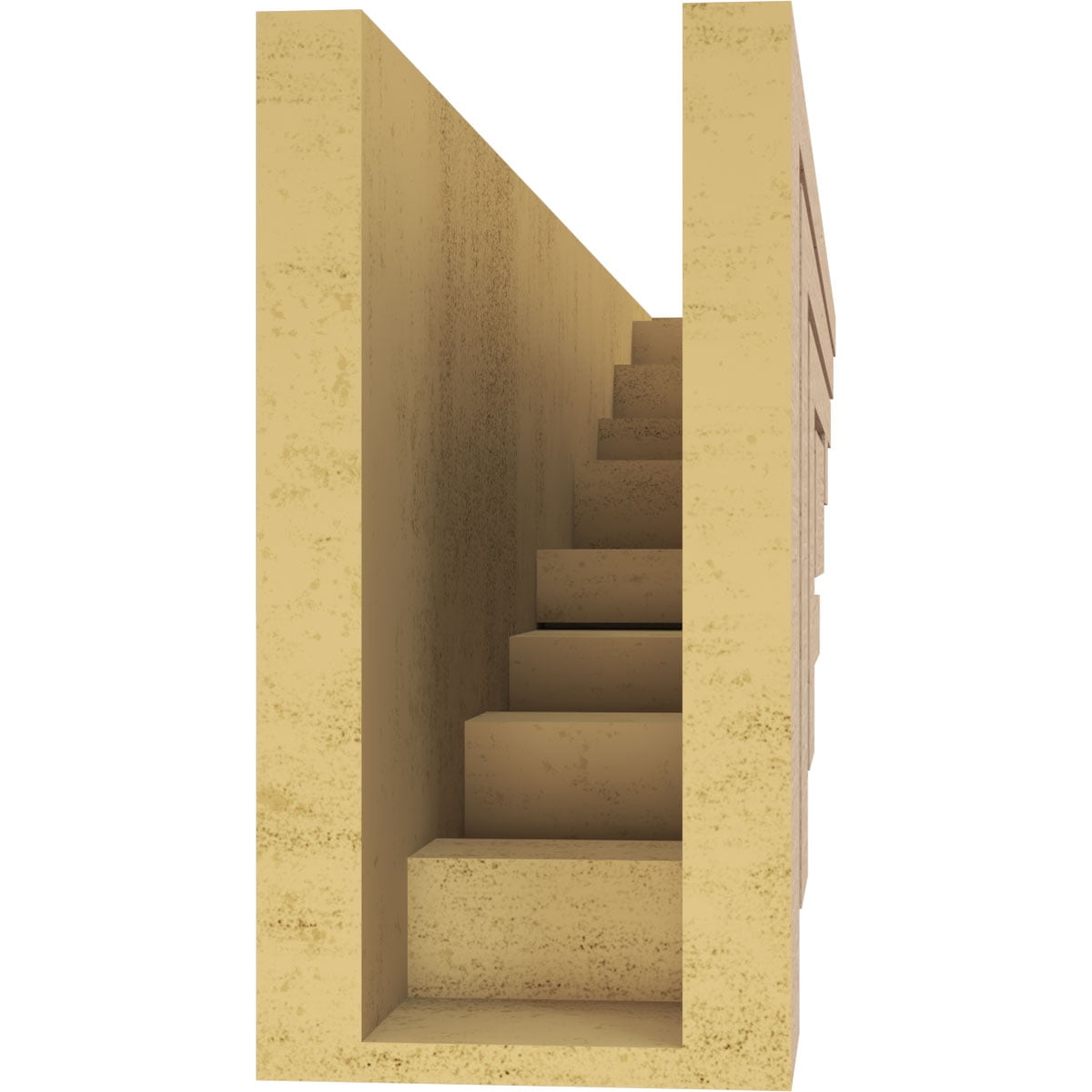 5"W x 30"D x 10"H Thin Landon Rough Cedar Woodgrain TimberThane Corbel, Primed Tan