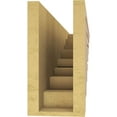 thumbnail image 4 of 5"W x 30"D x 10"H Thin Landon Rough Cedar Woodgrain TimberThane Corbel, Primed Tan, 4 of 6