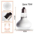 thumbnail image 2 of Reptile Heat Lamp 2 Pack, UVA Daylight Basking Spot Light, Amphibians Basking Bulbs Heat Lamps, Heat Lamp Bulbs for Reptiles, Lizard, Tortoise - 75w220v, 2 of 7