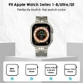 thumbnail image 2 of KOMI Titanium band is compatible with Apple Watch Ultra 2 band 49mm 45mm 44mm 42mm, metal band for iWatch Ultra SE Series 9 8 7 6 5 4 3 21 1 Men's replacement band, 2 of 7