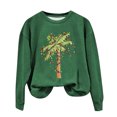 thumbnail image 2 of Amzcrzy Chandails en Molleton pour Femmes Chandail en Molleton de Noël Mode Femmes Décontracté Manches Longues Impression de Noël Col Rond T-Shirt Ample Blouse Chandails en Molleton Sans Capuche Chandails en Molleton pour Femmes TG, 2 of 3
