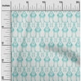 thumbnail image 1 of oneOone Tissu Popeline de Coton Imprimé Ikat Paisley BTY 56 Pouces de Large, 1 of 4