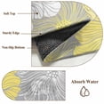 thumbnail image 6 of Yellow White Floral Area Rugs 5'x7', Washable Small Throw Rugs for Laundry Room Playroom, Farmhouse Flowers Spring Grey Indoor Outdoor Rug Non-Slip Low Pile Carpet Runner Reversible Floor Mats, 6 of 8