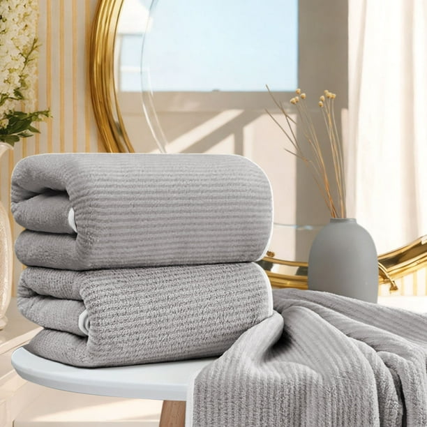Toallas de Baño Suaves, Toallas de Vellón Absorbentes y Gruesas, Toallas Grandes y Duraderas, de Secado Rápido, Ideales para Gimnasios En Casa, Piscinas, Yoga, Hoteles y Cualquier Baño.