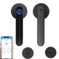 thumbnail image 1 of Cerradura de puerta inteligente, sin llave, con huella dactilar y pantalla táctil, Bluetooth seguro, fácil de instalar, ideal para casa, apartamento, hotel y oficina., 1 of 8