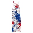 thumbnail image 5 of Iaqnaocc 4th of July Women's Jumpsuits Independence Day American Flag Stars Sleeveless Jumpsuits Rompers Casual Adjustable Strap Jumpsuits Fashion Overalls Sky Blue L, 5 of 5