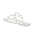 thumbnail image 3 of Steve Madden Women's Studded Pearl Embellished Slide-On Flat Sandals, 3 of 5