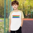 thumbnail image 4 of Zpanxa Girls Shirts Color Print Short Sleeve T Shirt Summer Oversized Crewneck Basic Tee With Polyester Spandex 3 Years, 4 of 6