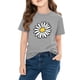 thumbnail image 3 of Blusas y camisas de manga corta con cuello redondo para niños y niñas, camisetas gráficas de manga corta, blusas con estampados bonitos para la temporada escolar., 3 of 8