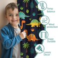thumbnail image 3 of Blackout Kids Curtains,Dark Dinosaur Cactus Pattern Childrens Insulated Curtains Set Of 2,Bedroom Essentials,Toddler Room Decor 42"x84", 3 of 5
