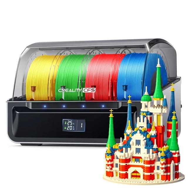 Impresora 3D Creality CFS multicolor con almacenamiento de filamentos serie K1