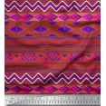 thumbnail image 1 of Soimoi Cotton Voile Fabric Aztec Geometric Print Fabric by The Yard 56 Inch Wide, 1 of 3