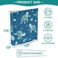thumbnail image 5 of Cute Turtles Pattern 3 Ring Hardcover Binders 1.5in Round Rings for Letter-Size Folder Paper Organizer Pockets for Office Student Recipe, 5 of 9