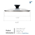 thumbnail image 6 of TeChef 8" Tempered Glass Lid for pots and pans, Made in Korea, 6 of 6