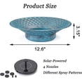thumbnail image 2 of 12.6" Bird Baths for Outdoors, Bird Bath Fountains Solar Power, Hummingbird Bath Fountain, Solar Bird Bath Fountain for Garden Patio Decor(Blue), 2 of 7