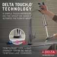 thumbnail image 5 of Delta Faucet 9113TV-DST VoiceIQ Robinet à une Poignée avec Technologie Touch20 à Abaissement, Chrome, 5 of 5