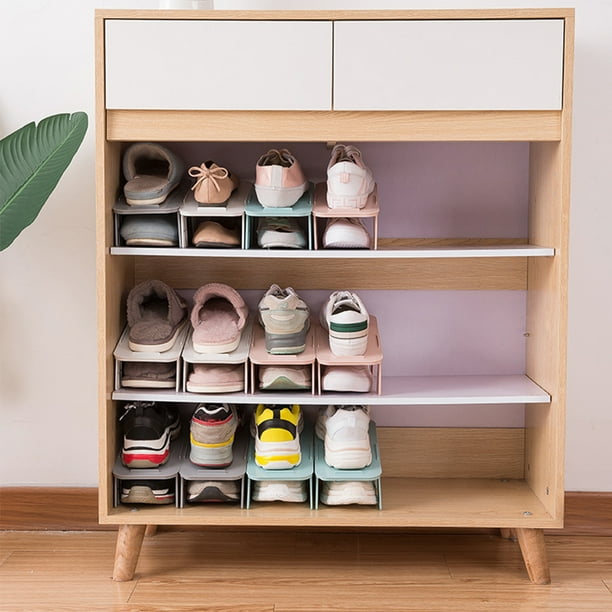 Baohd Anti skid Shoe Stacker Simplify Shoe Storage And Save Space With Innovative Durable ABS Storage Rack Household grey 25 11.6CM Walmart