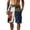 White, variant on Athletic Shorts for Men Outdoor Color Patchwork Hiking Fishing Cargo Shorts Casual Workout Jogger Pants with Multi-Pockets