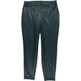 thumbnail image 1 of Nina Parker Womens Faux Leather Tapered Leggings Casual Pants, darkgreen, Plus Size, 1X, 1 of 2