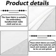 thumbnail image 4 of 39.37 by 27-Inch White Cotton Stitch Embroidery Fabric 25 Count Zweigart Fabric Stitch Embroidery Cloth for Making Garments Crafts White, 4 of 6
