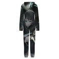 thumbnail image 5 of Demon Slayer Muichiro Tokito Unisex Onesie Pajamas Zipper Jumpsuit Hooded One Piece Sleepwear for Family Mens Womens, 5 of 8