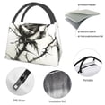 thumbnail image 4 of Easygdp Black And White Rose Bolsa de Almuerzo Insulada Reutilizable, Bolsa de Mano y Bandolera para Oficina, Trabajo, Viajes, 4 of 6