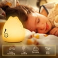 thumbnail image 2 of Cat Night Light for Kids, Battery Powered Cat Lamp  Silicone Nursery Light for Baby and Toddler Room, Warm White and 9-Color Changing for Baby, Children, Toddlers, Teen Girls, 2 of 9