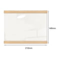 thumbnail image 2 of Bgsha Transparent Wooden Acrylic Photo Frame Magnetic Poster Display Picture Frame, 2 of 5