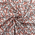 thumbnail image 2 of Baseball Hearts DBP Fabric - Double Brushed Polyester 4 Way Stretch -  1 yard, 2 of 3