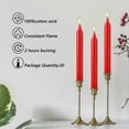 thumbnail image 4 of 20 Pcs Bougies Effilées Rouges de 4 Pouces pour Usage Décoratif - Parfait pour Événements et Célébrations de Noël, 4 of 8