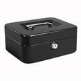 thumbnail image 3 of CB152 Stainless Steel Small Safe Box Cash Box Black, 3 of 12