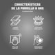 thumbnail image 5 of Parrilla Empotrable a Gas Era 4 Quemadores Acero Inoxidable 60 cm PLP-4, 5 of 9