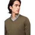 thumbnail image 3 of Jersey Tommy Hilfiger con cuello en V para hombre, colección 2024 ArmyGreen, 3 of 4