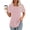 Pink#1, variant on LEBONYARD Summer Tops for Women,Fashionable Women's Casual Short Sleeved Loose Round Neck Printed Top Green S