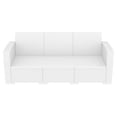 thumbnail image 3 of Luxury Commercial Living 55" White Outdoor Patio Sofa with Natural Beige Sunbrella Cushion, 3 of 7
