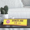 thumbnail image 3 of Donuts Are Self-Care, Yellow Novelty Rose Gold Frame, Desk Sign (2 x 8"), 3 of 3