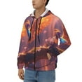 thumbnail image 3 of Honeii Fantasy Bird Illustration Print Hoodies for Men, Pullover & Full Zip, Breathable Zip up Hoodie, Sweatshirt-XX-Large, 3 of 5