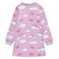 thumbnail image 6 of Girls' long-sleeved dress Cute Rainbow Bow Girls' A-line dress with ribbed cuffs Soft and comfortable, 6 of 6