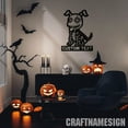 thumbnail image 2 of Craftnamesign Custom Funny Skeleton Dog Metal Wall Art with LED Light, Skull Dog Lover Decoration, 2 of 5