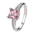 thumbnail image 2 of Anillo HUOGUO Fashion con diamante blanco natural tamaño 5, 2 of 4