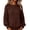 Coffee, variant on Women's Chunky Knit Pullover Sweater with Crew Neck, Loose Thick Warm Casual Long Sleeve Top, for Fall Winter Daily Wear, Home Comfort or Cozy Outings Beige L
