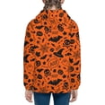 thumbnail image 4 of Kll Unisex Kids Boys Girls Hooded Pocket Pullover Hoodies-Happy Halloween 6, 4 of 9