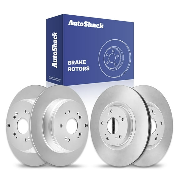 AutoShack Front & Rear Brake Rotors | Replacement For 2010-2011 Honda Accord Crosstour 2012-2015 Crosstour 2.4L 3.5L V6 AWD FWD | 4-PC Set