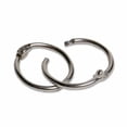 thumbnail image 2 of Charles Leonard Loose Leaf Rings with Snap Closure, Nickel Plated, 3/4 Inch Diameter, 100/Box, 2 of 2