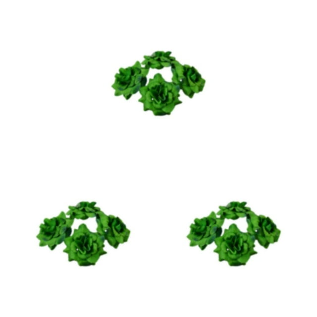 Guardoinrt 50pcs/set Stunning Bouquets With Soft Texture And Realistic Appearance Natural Looking Fiber Wide Application DIY Deep Green 4.5cm 3Set
